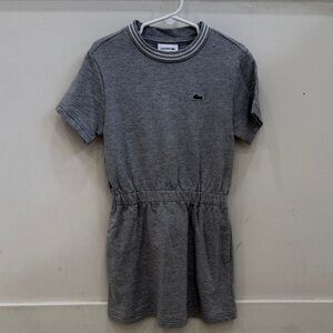 Lacoste Heather Gray Short Sleeve Dress